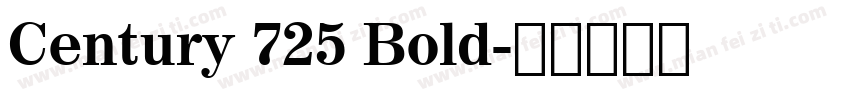 Century 725 Bold字体转换